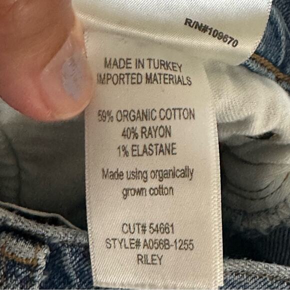 AGOLDE Riley High Rise Straight Crop Jeans in Whiplash Size 26 - Picture 10 of 10